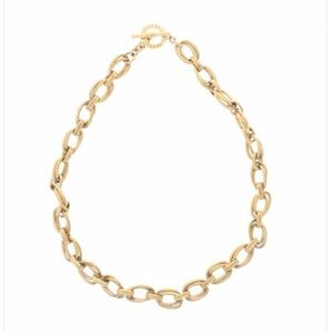Brooks Brothers 346 Gold Tone Link Chain Necklace - Women's Fashion Jewelry